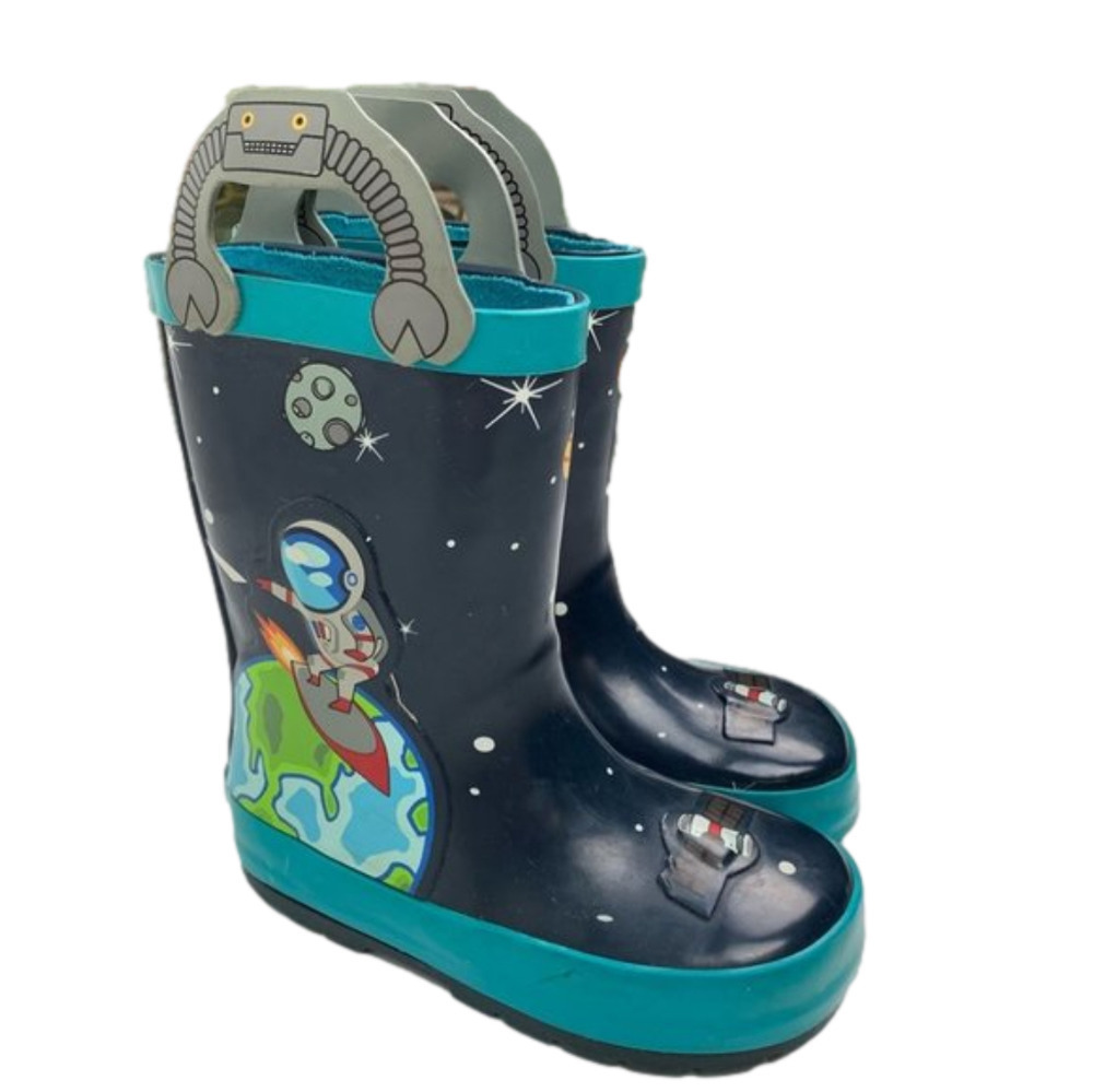 WEATHER Spirits Kids Astronaut  Rubber Boots size 8